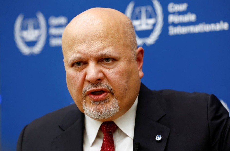 Der Chefankläger des Internationalen Strafgerichtshofs, Karim Khan, in einem Interview mit Reuters über Israel und die besetzten palästinensischen Gebiete, Den Haag, Niederlande, 12. Oktober 2023.